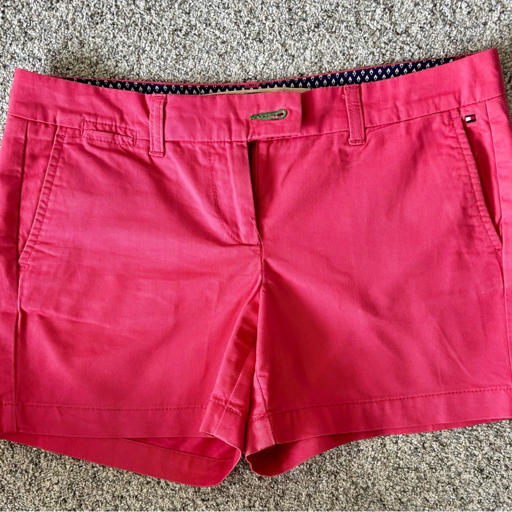 Tommy Hilfiger Pink Bermuda Shorts Lightweight Casual